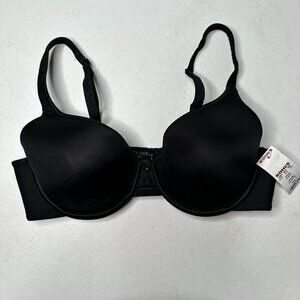 NEW Vanity Fair Black Lightly Lined Underwire Bra Size 36C
